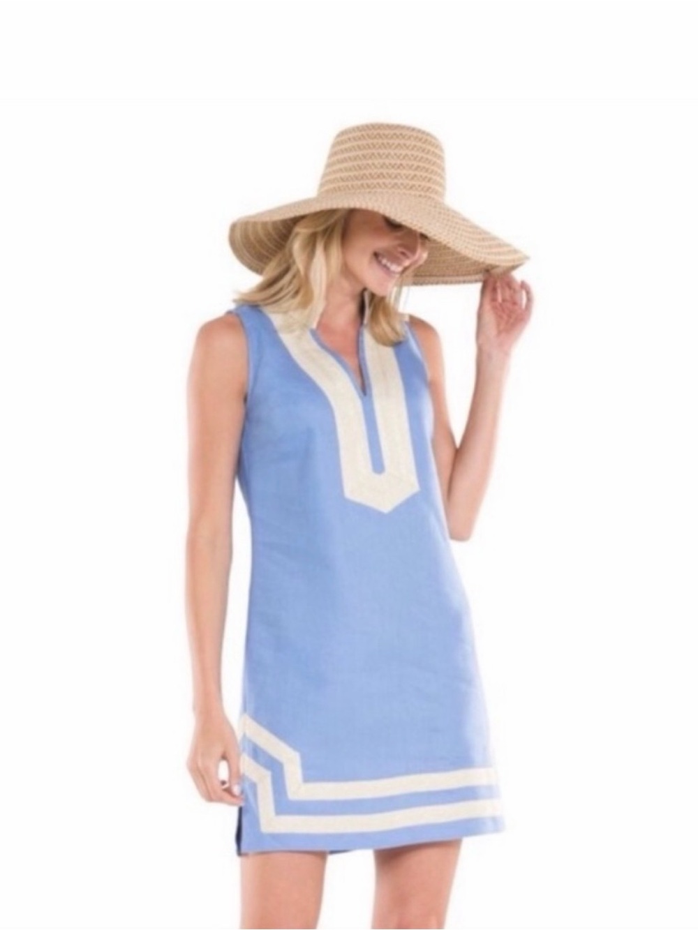 Sail to Sable Classic Linen Tunic Dress Size XS - Picture 9 of 9